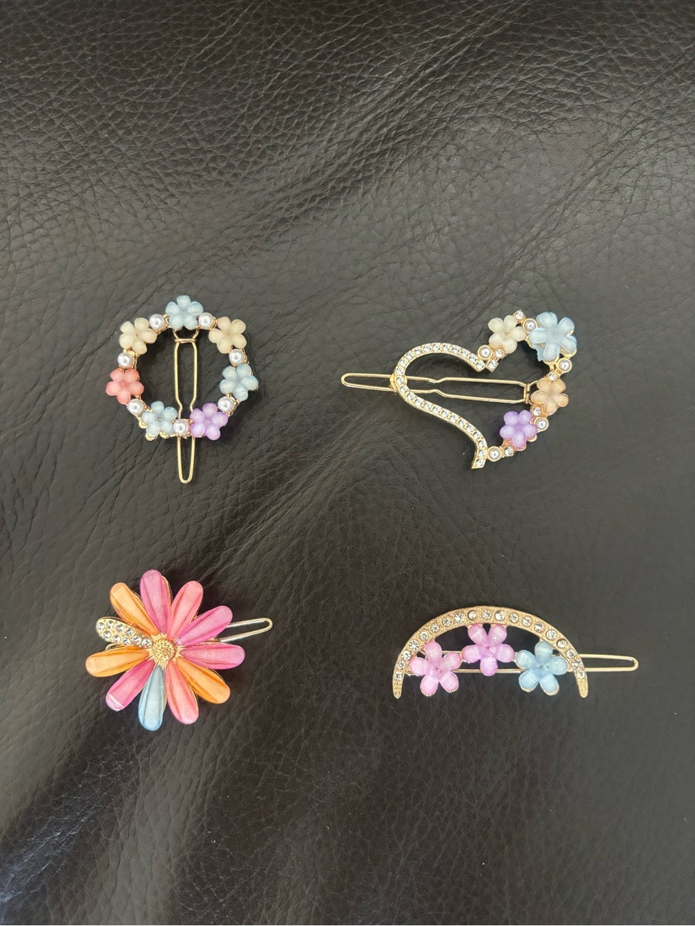 Multicolor Floral Hair Clip - pick 2